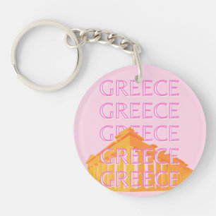 Grekland, Travel Art, Rosa