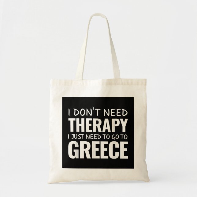 Grekland TShirt for Greece Souvenir Gift for Greec Tygkasse (Framsidan)
