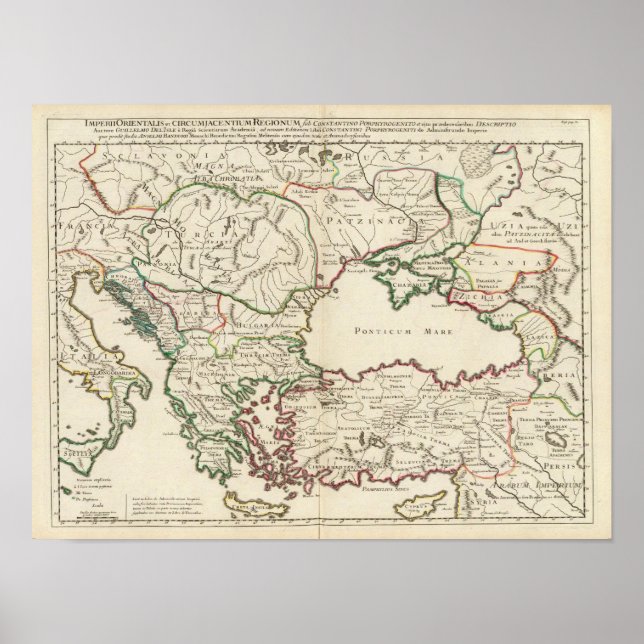 Grekland, Turkiet, Europa Poster (Framsidan)