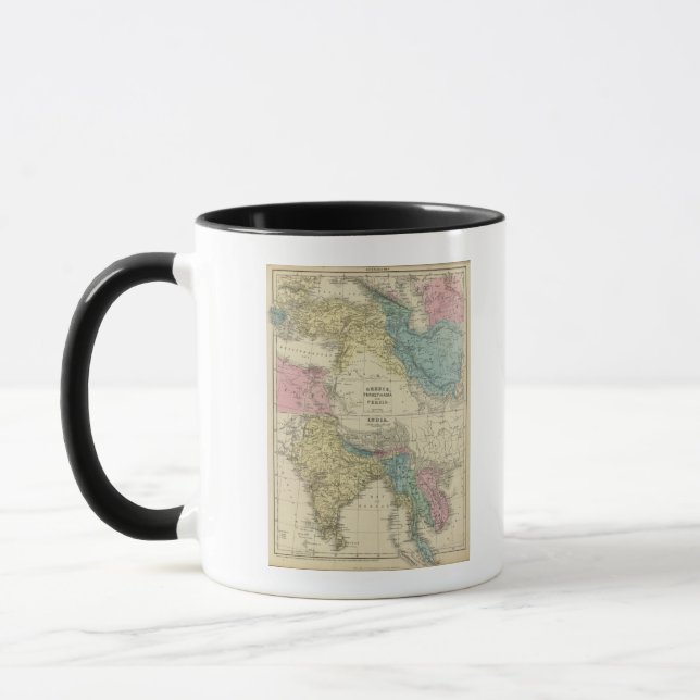Grekland, Turkiet, Persien, Indien Mugg (Vänster)