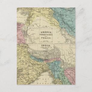 Grekland, Turkiet, Persien, Indien Vykort