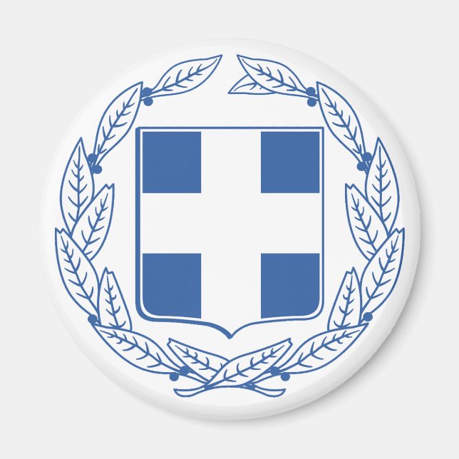 Grekland Vapen Magnet (Framsidan)