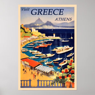 Grekland Vintage affisch