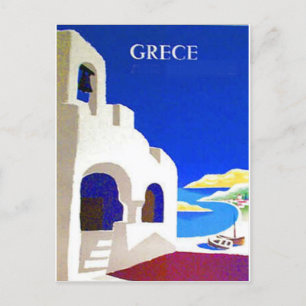 grekland vintage vykort