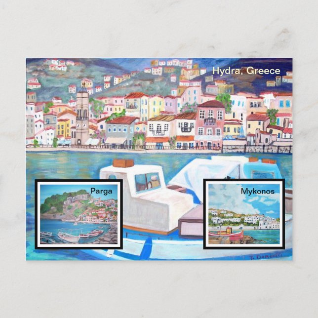 Grekland - vykort (Framsida)