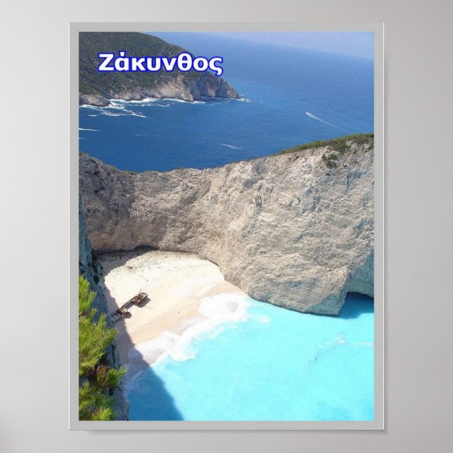 Grekland - Zakynthos - Zante - Poster (Framsidan)