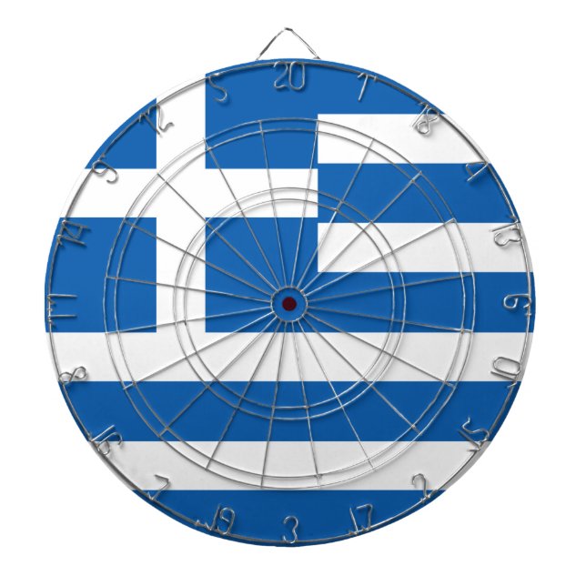 Greklands flagga darttavla (Framsidan)