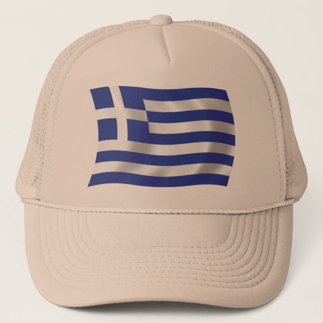 Greklands Flagga Hatt Keps (Framsida)