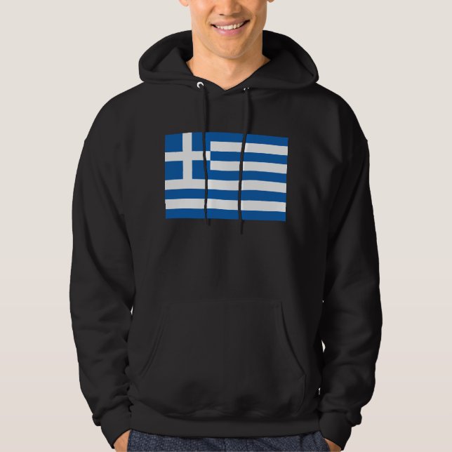 Greklands flagga  hoodie (Framsida)