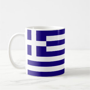 Greklands Flagga Kaffemugg