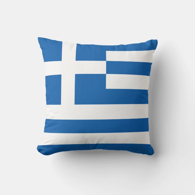 Greklands flagga kudde (Framsida)
