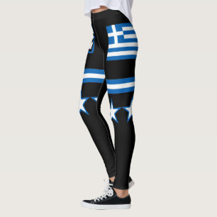 Greklands Flagga Leggings