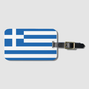 Greklands flagga Luggage Tag Bagagebricka