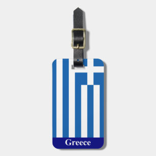 Greklands Flagga Luggage Tag (lägg till adress på Bagagebricka