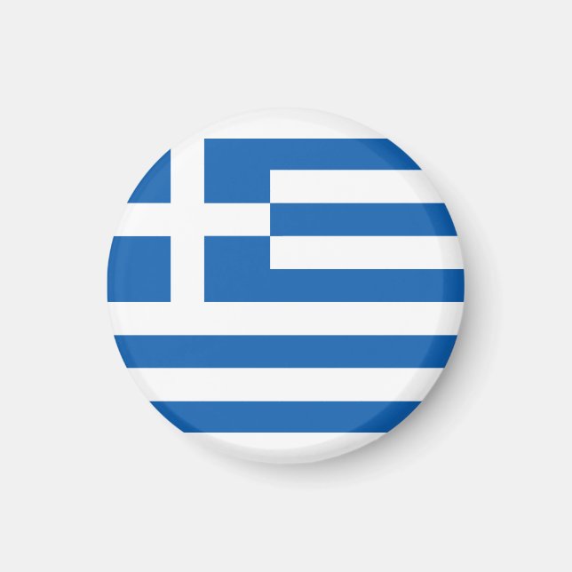 Greklands flagga  magnet (Framsidan)