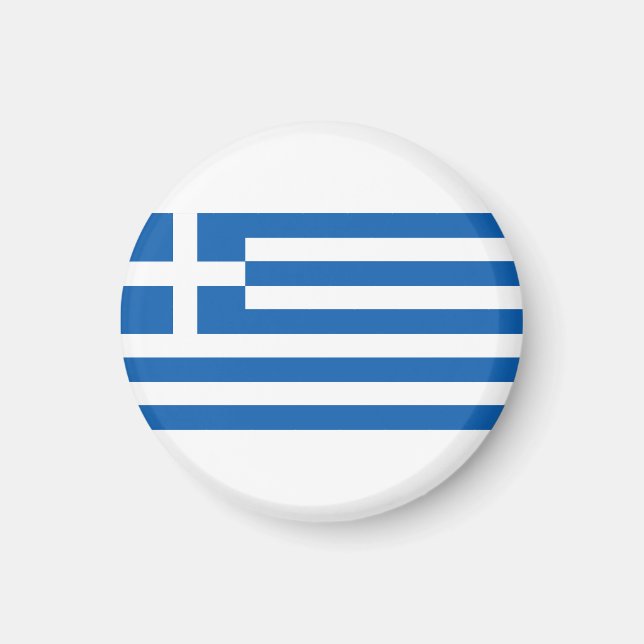 Greklands flagga magnet (Framsidan)