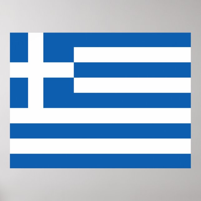 Greklands flagga  poster (Framsidan)