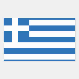 Greklands Flagga Stickers* Ε Riskά α δ α Σ η ί Α α Rektangulärt Klistermärke