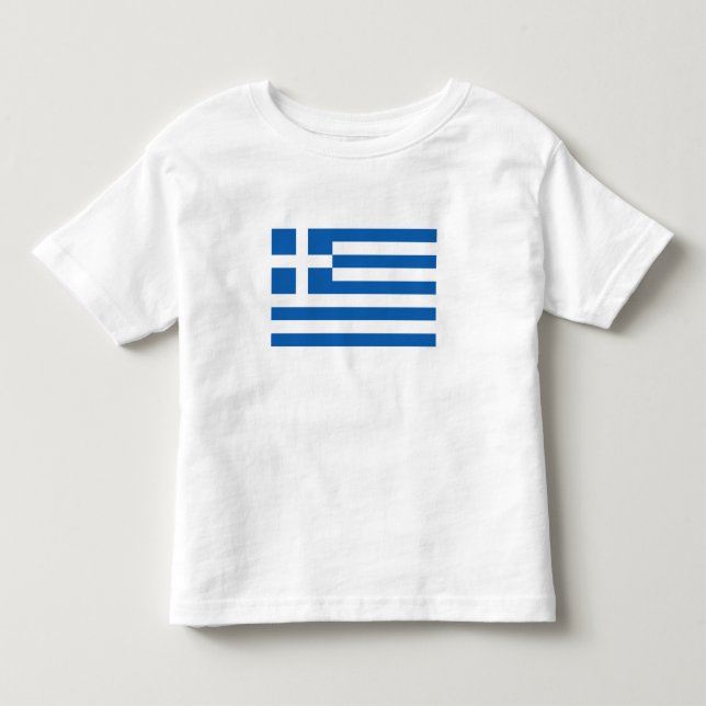 Greklands flagga t shirt (Framsida)
