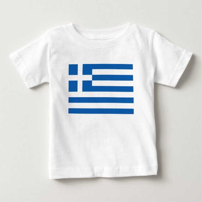 Greklands flagga  t shirt (Framsida)