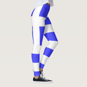 Greklands flagga Totalt Leggings