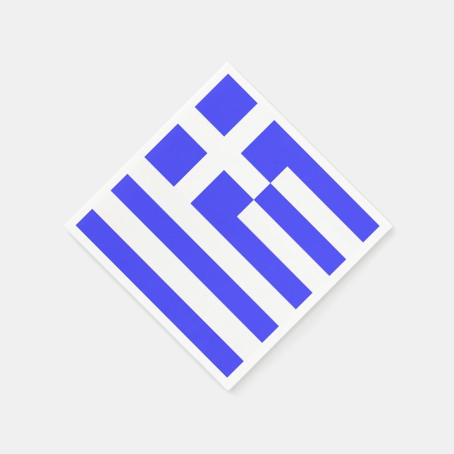 Greklands flagga Totalt Pappersservett (Hörn)