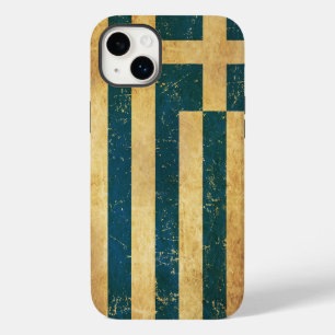 Greklands Flagga Vintage Grunge
