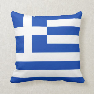 Greklands Flagga x-Flagga Pillow Kudde