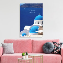Greklands fotodecor med offert canvastryck