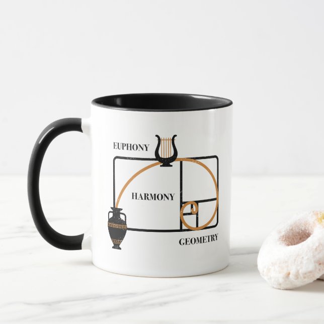 Greklands gyllene snitt: Eufoni, harmoni, geometri Mugg (Med munk)