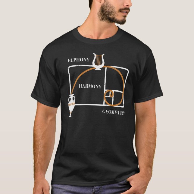 Greklands gyllene snitt: Eufoni, harmoni, geometri T Shirt (Framsida)