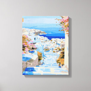 Greklands kust canvastryck