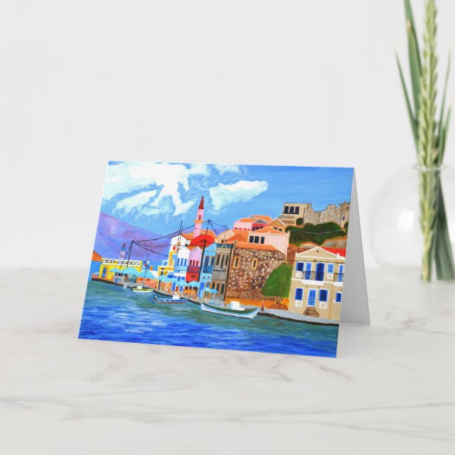 Greklands kust inbjudan  (Framsida)