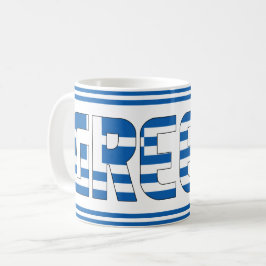 Greklands nationella Flagga Patriotic Kaffemugg