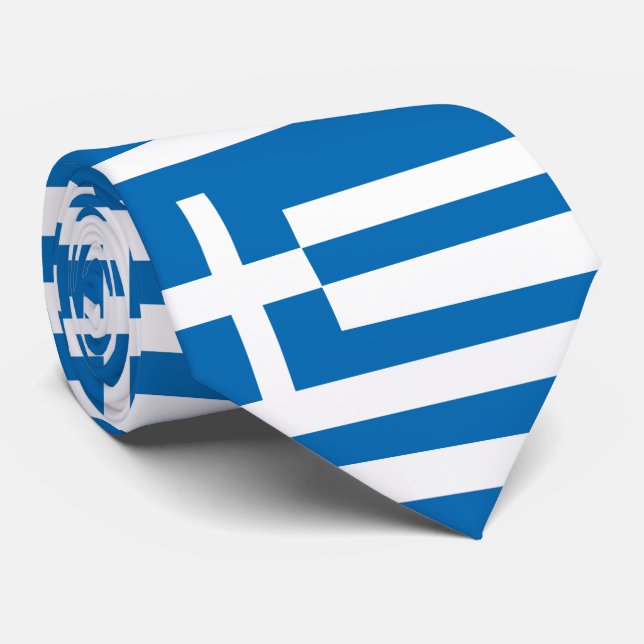 Greklands nationella flagga slips (Rullad)
