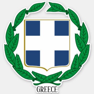 Greklands nationella Jacka i Arm Patriotic Klistermärken