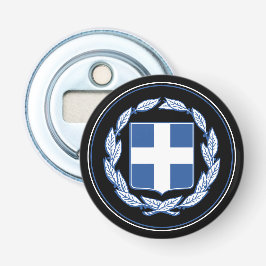 Greklands öppnare Flagga Flaska, grekiska Emblem/P