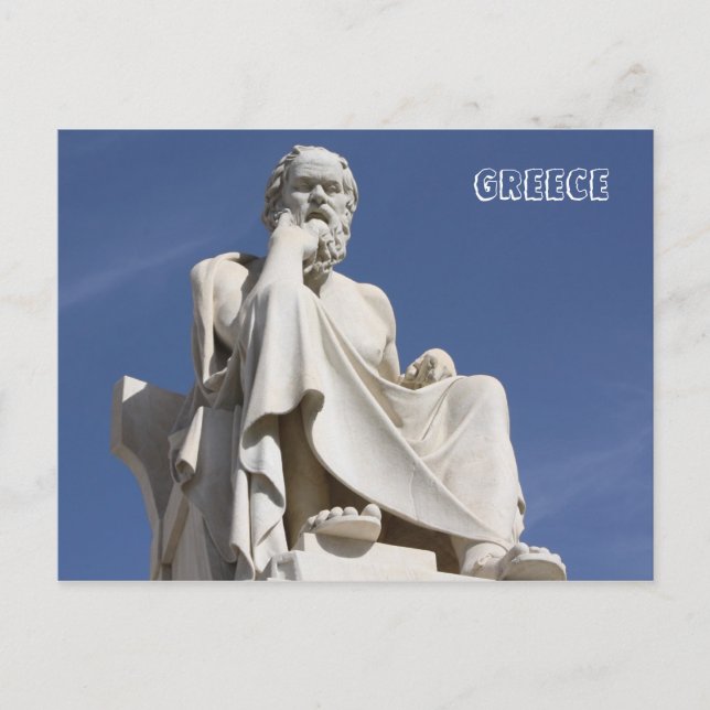 Greklands Sokrates-vykort Vykort (Framsida)