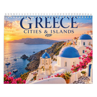 Greklands städer och öar Scenisk resekalender Kalender