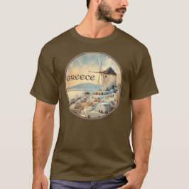 Greklands vindkraftverk i Mykonos T Shirt