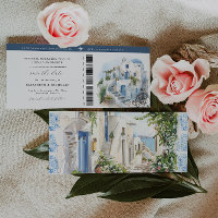 Greklandsbröllop | Boarding Pass Save the Date