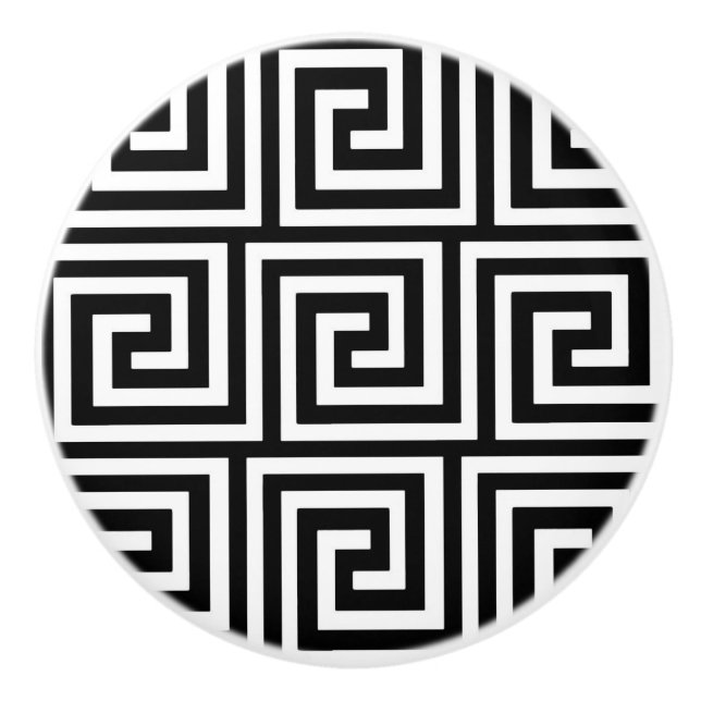 Greknyckel som är svartvit knopp (Framsidan)