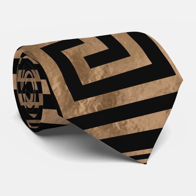 Greknyckelprydnad - grekisk slingringar - guld på slips (Rullad)