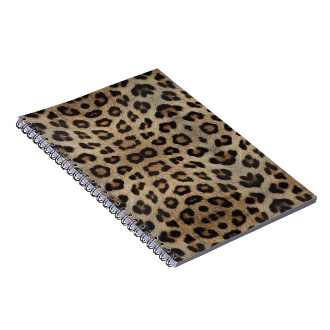 Grely chic leopard päls djuravtryck mönster roligt anteckningsbok (Högra Sidan)