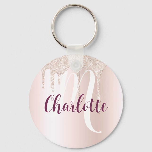 Grely Ro guld-nyckelkedja för min dotter Nyckelring (Framsida)