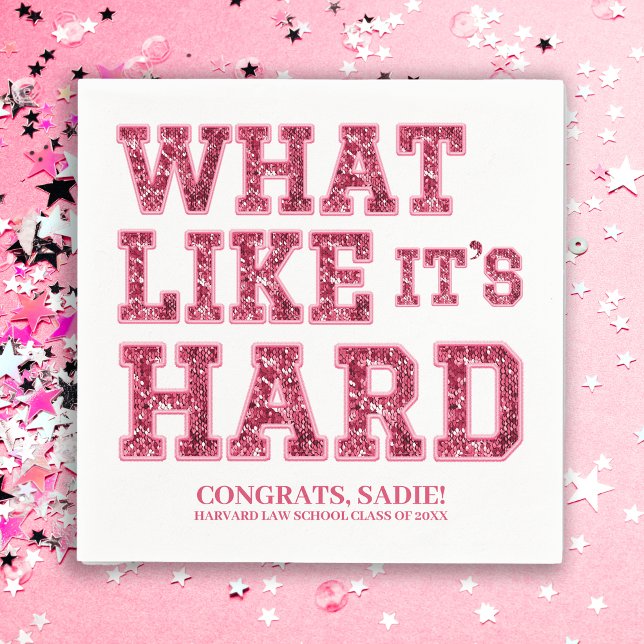 Grely Rosa Aesthetic Law School Studenten Decor Pappersservett (Skapare uppladdad)