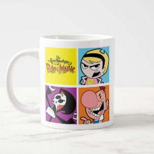 Grem Äventyr av Billy & Mandy Character Art Jumbo Mugg