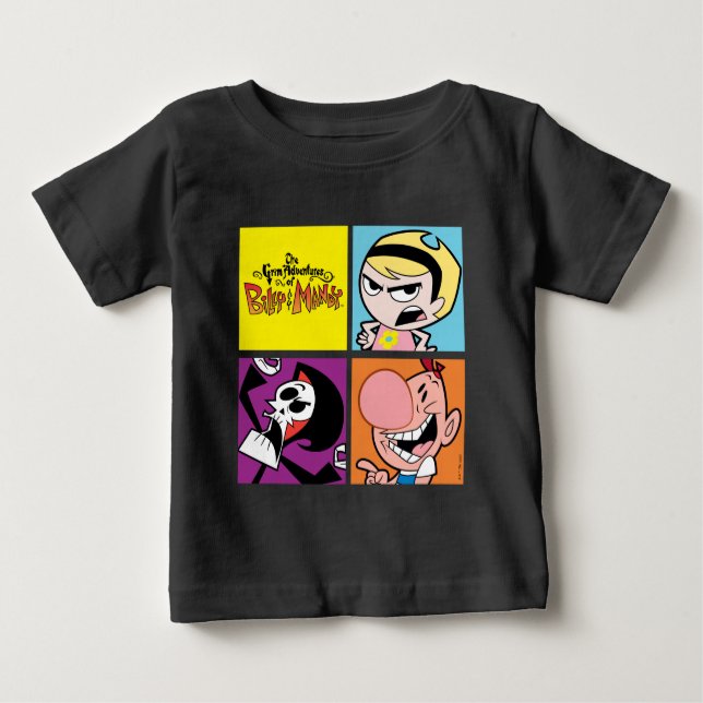 Grem Äventyr av Billy & Mandy Character Art T Shirt (Framsida)