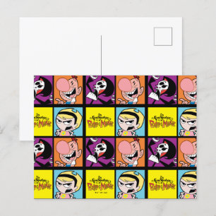 Grem Äventyr av Billy & Mandy Character Art Vykort