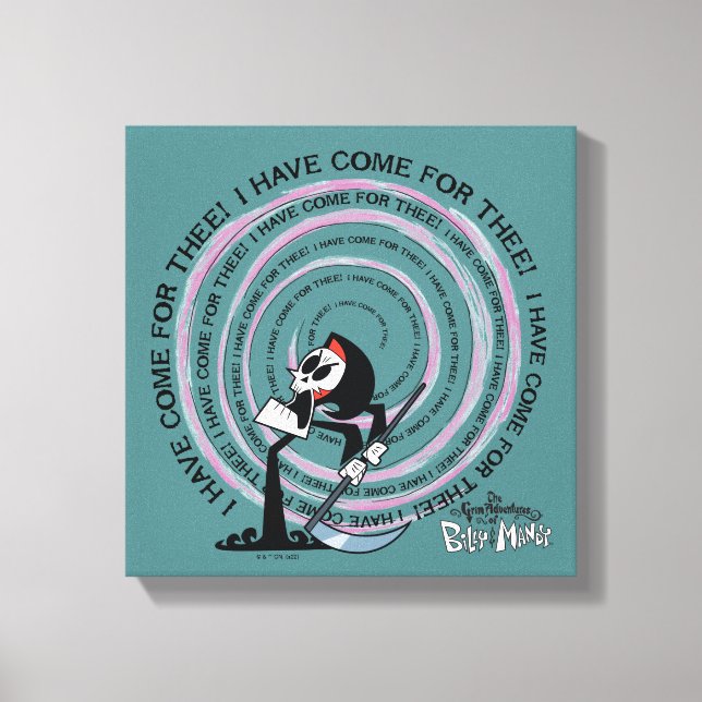 Grem Äventyr av Billy & Mandy - Reaper Canvastryck (Framsida)